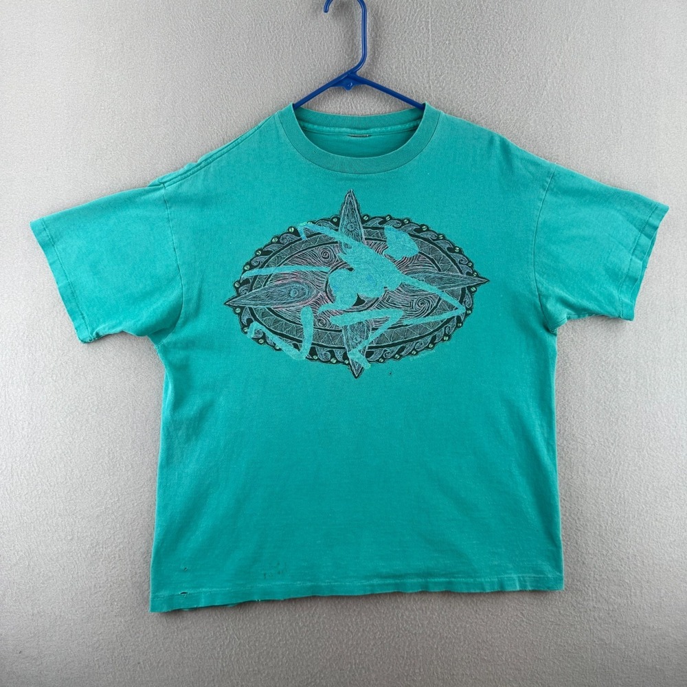 Vintage OP Shirt Mens Large Boxy Crop Fit Single Stitch Surf 90s Ocea Pacific 92